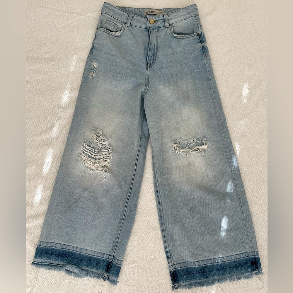 ZARA Wide Leg Basic Jeans